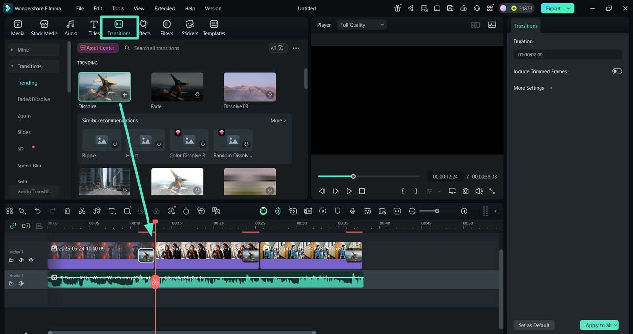 apply smooth transitions