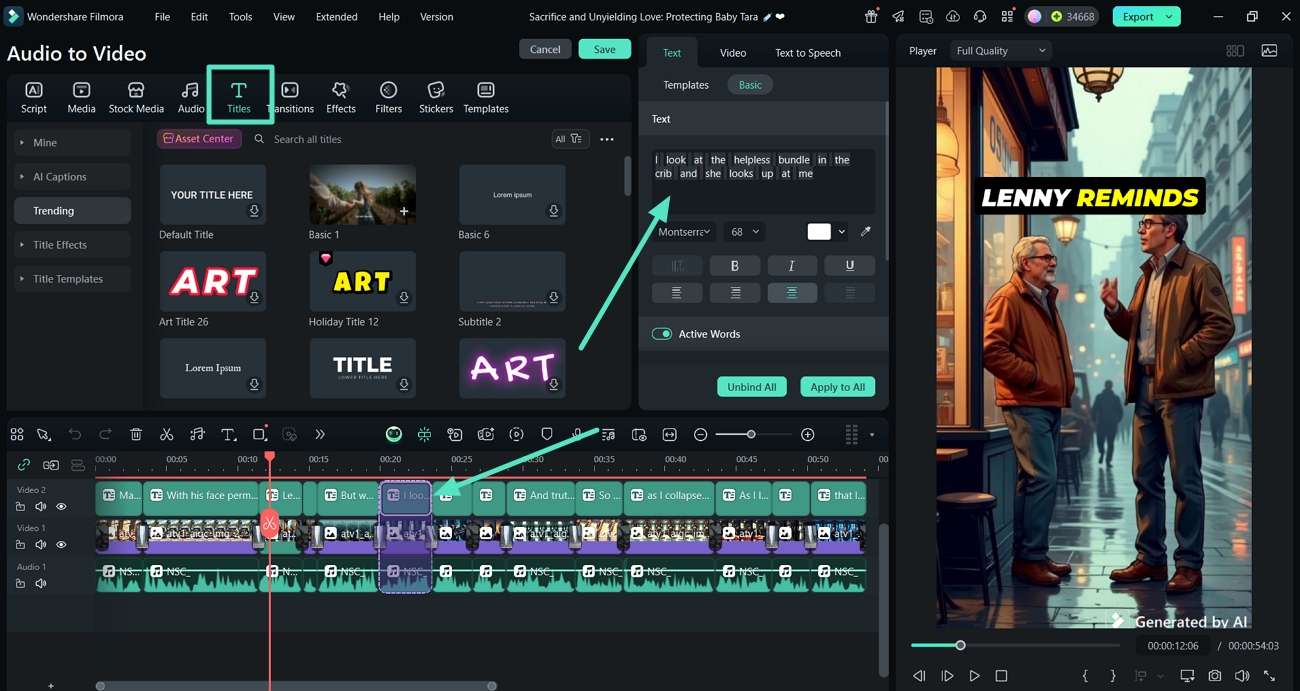 edit text properties