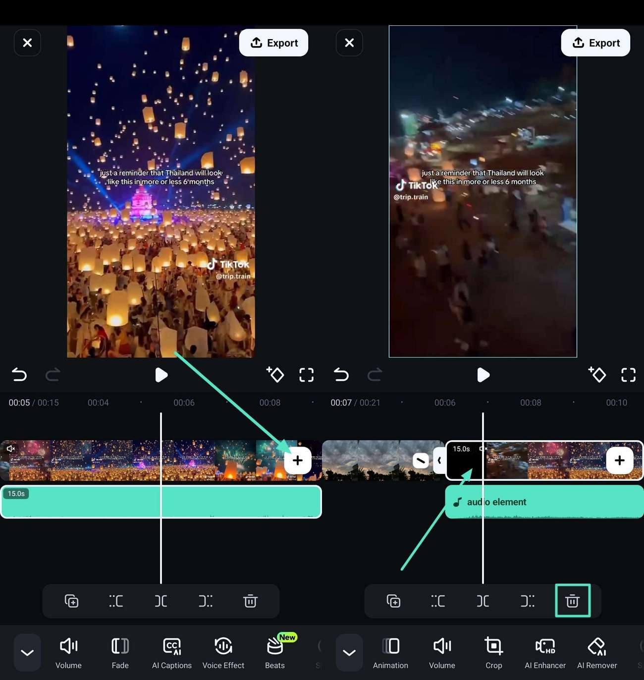 sync and delete original video