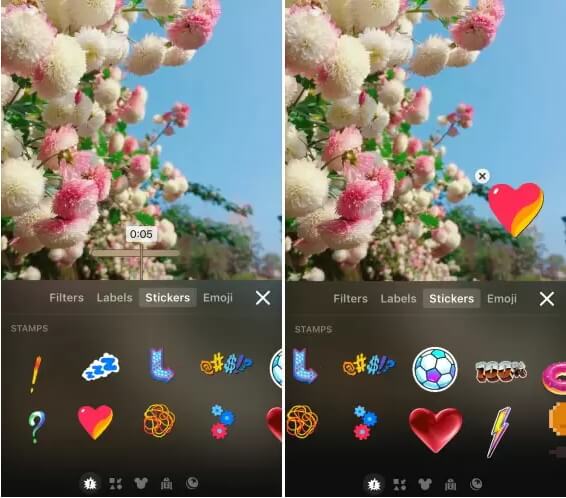 Ajouter Emoji à la vidéo dans Apple Clip 