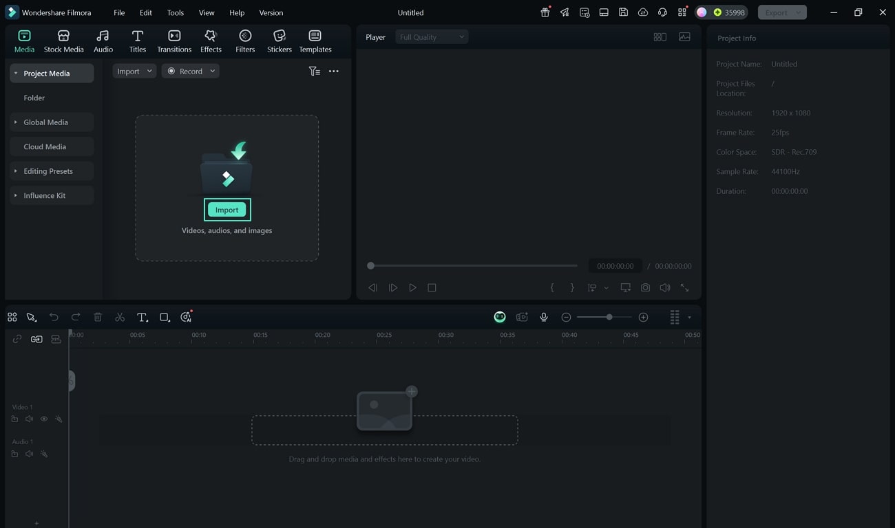 import video to filmora