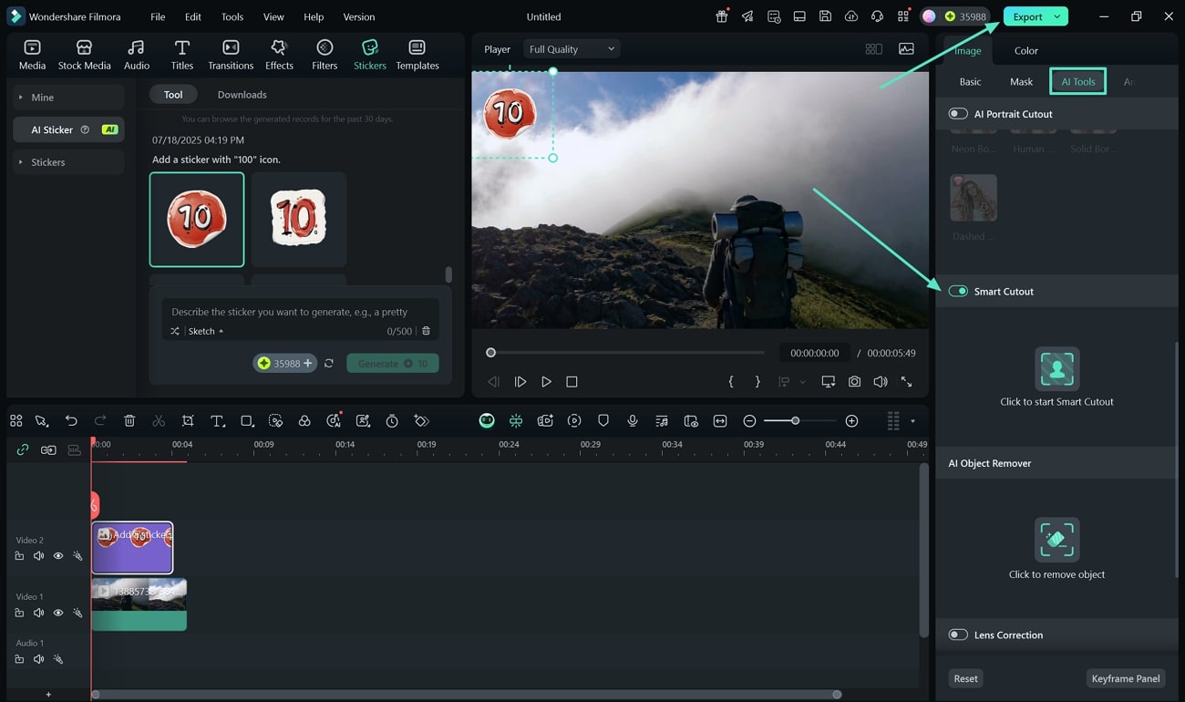 make edits and export
