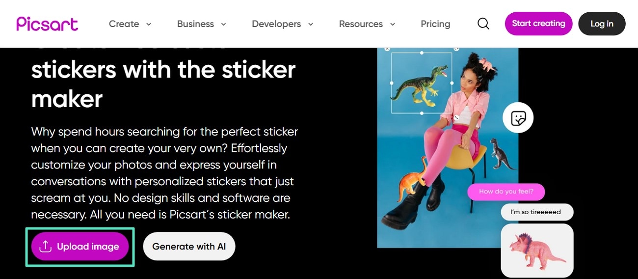 choose picsart sticker maker