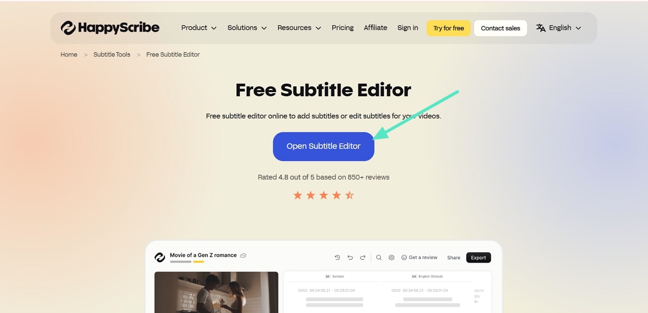 open happy scribe online