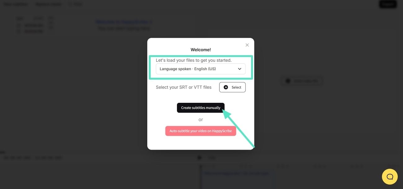 add language and proceed to create subtitles