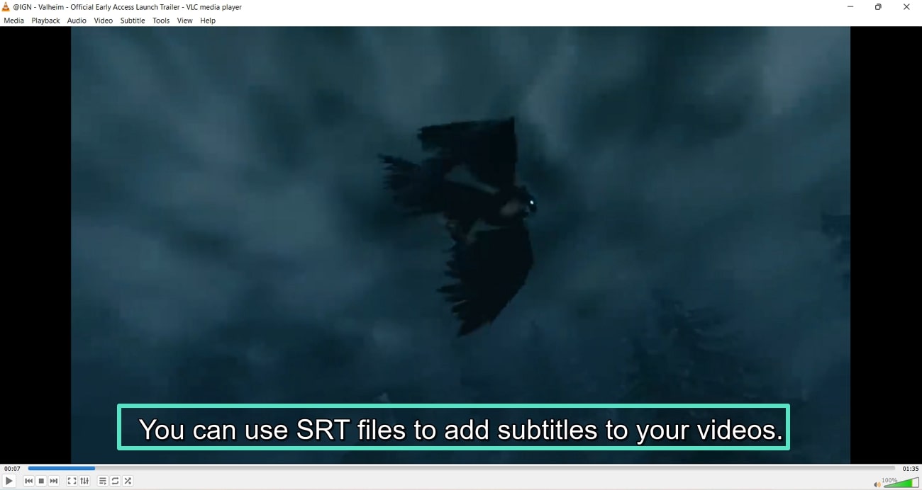 add subtitles in vlc successfully