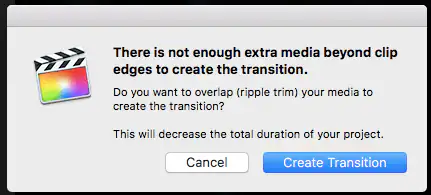 how to add transitions in final cut pro