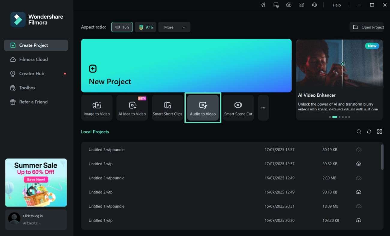 access audio to video filmora desktop