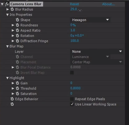  After Effects Camera Blur