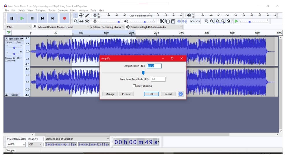 færdig badminton Udflugt How to Increase or Decrease Audio Volume in Audacity?