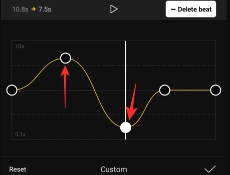 adjust speed velocity capcut