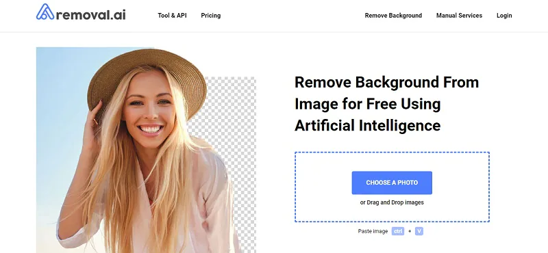 removal.ai online background remover