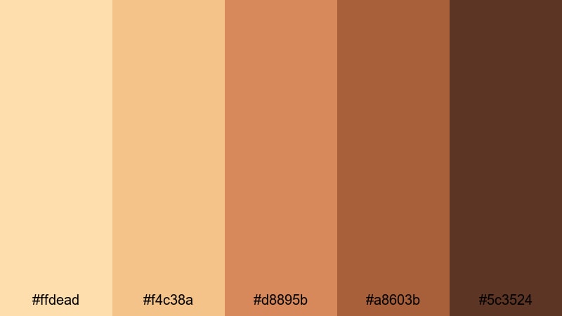 adobe canyon walls navajo white color palette with hex codes