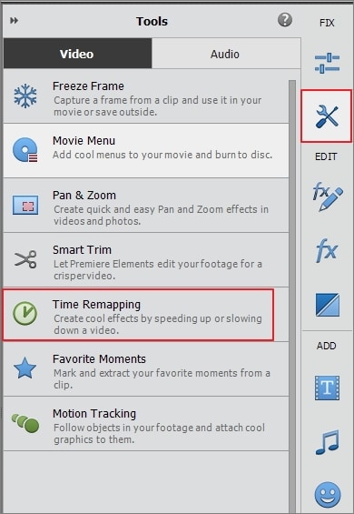 Adobe Premiere Elements Remapping