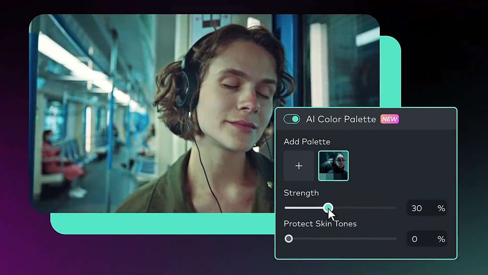 ai color palette feature