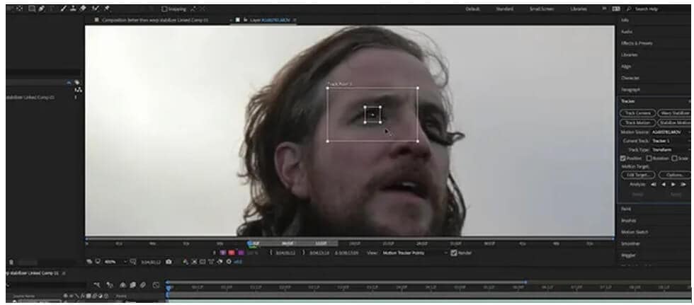 تتبع الحركة في adobe premiere pro