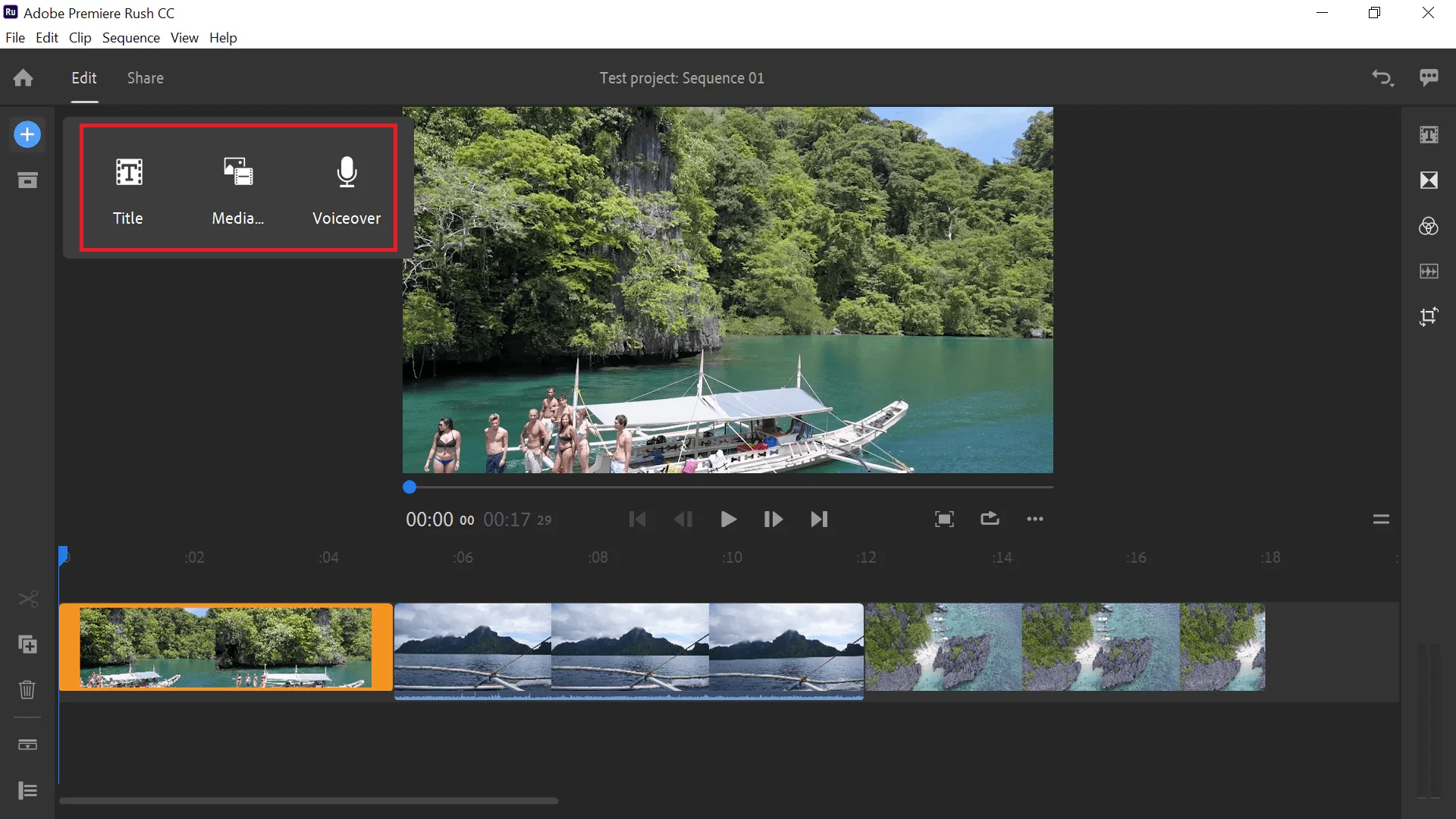 add voiceovers adobe rush
