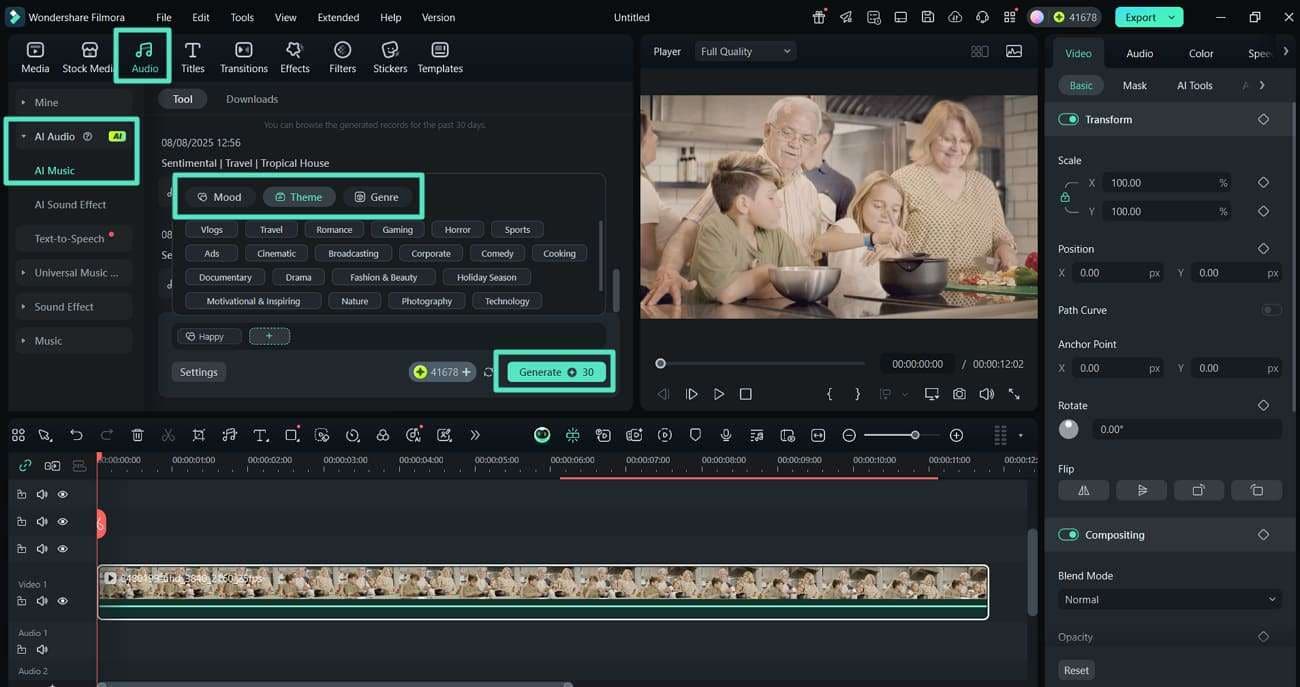 generate ai music from ai audio