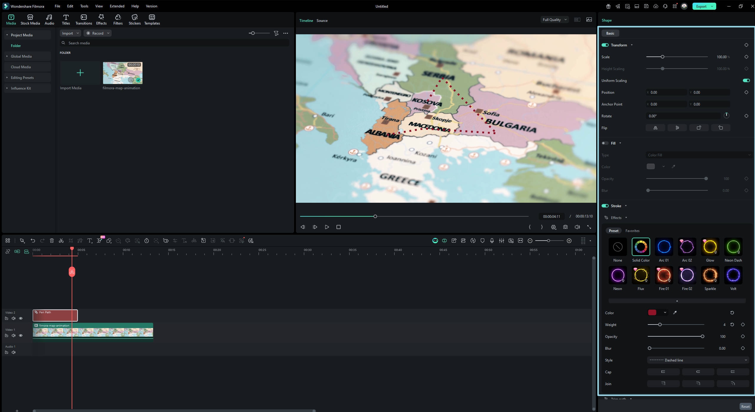 customize the path style