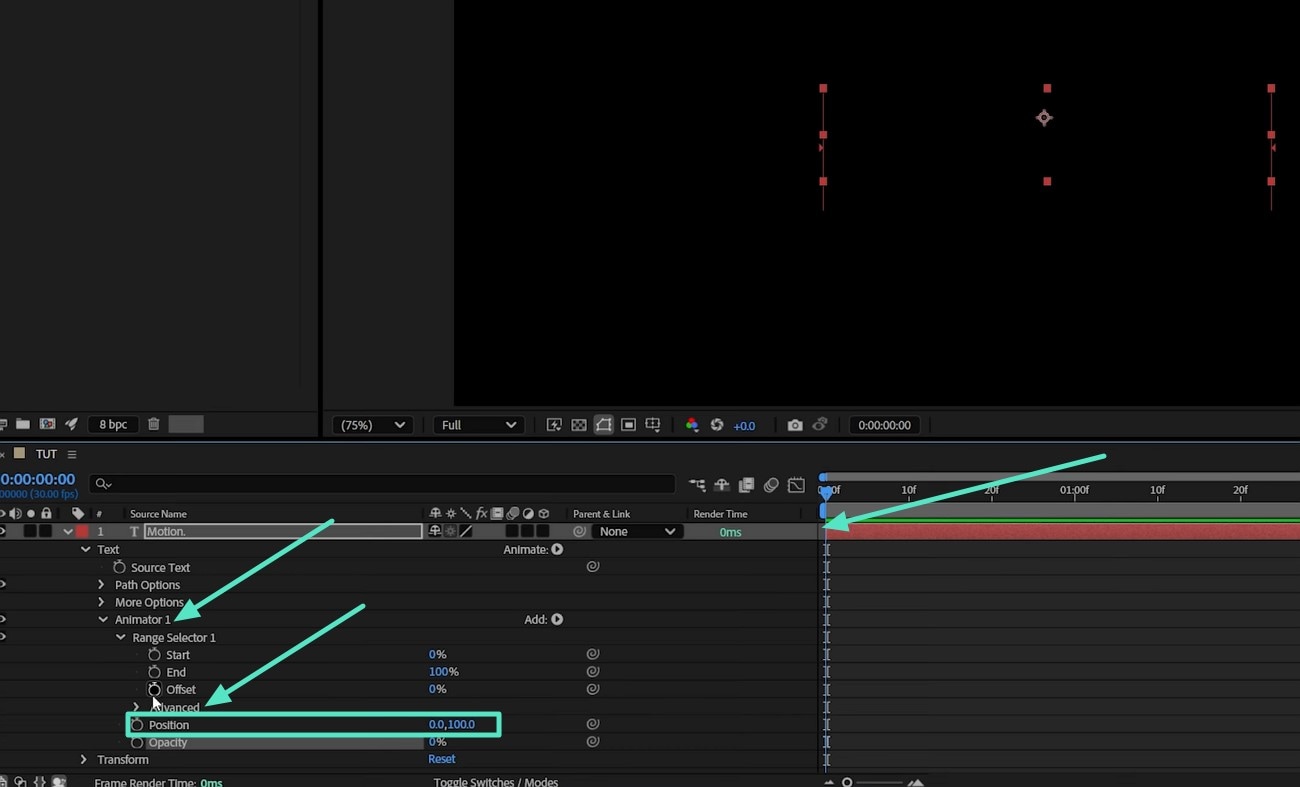 adjust keyframe and locate position toggle