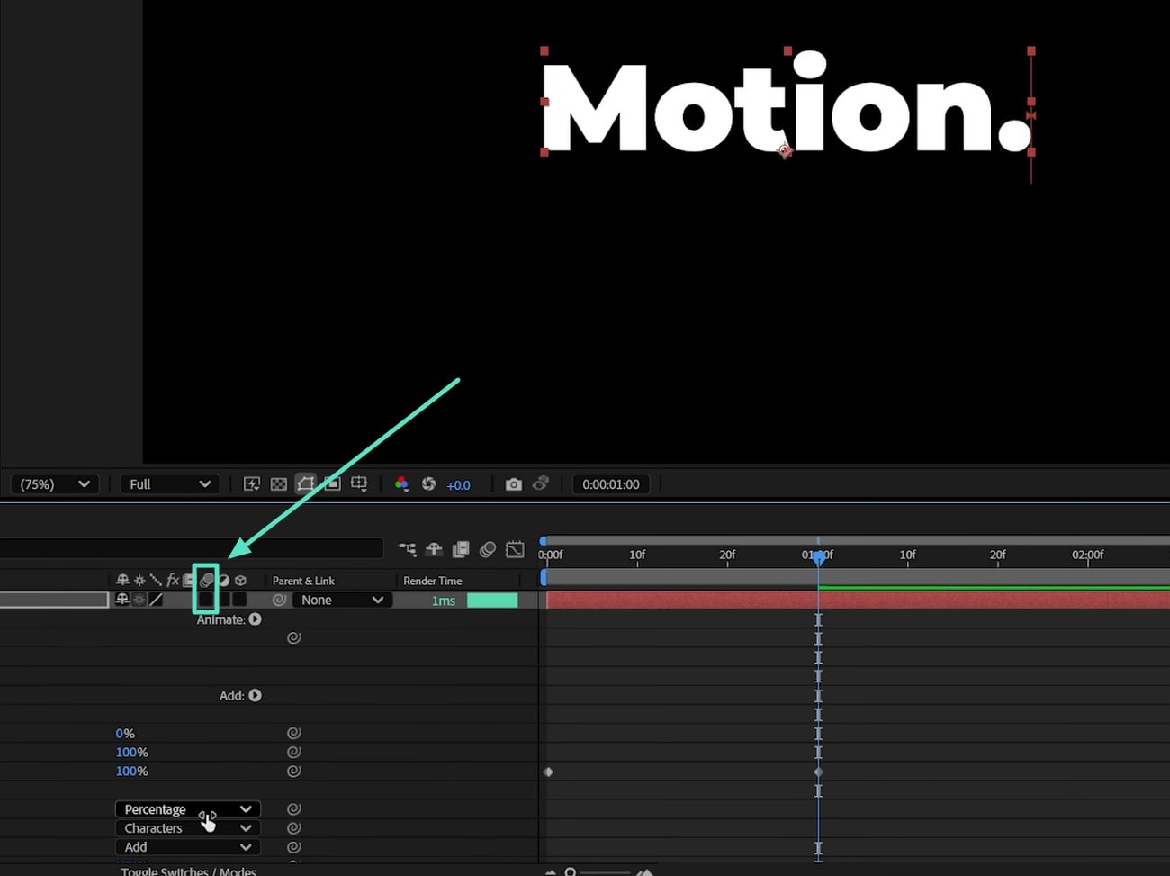 enable motion blur smooth animation