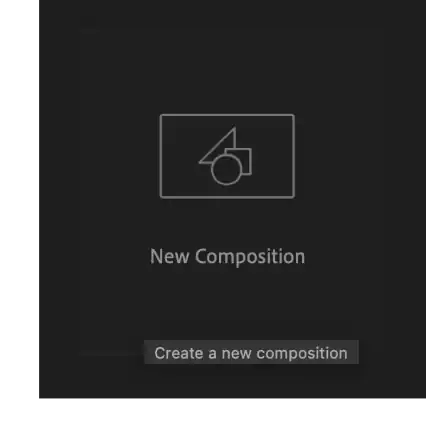 create a new composition 