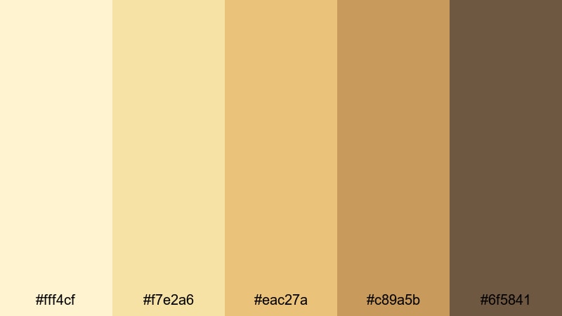 afternoon beach drift blond color palette with hex codes