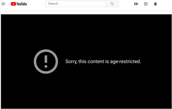 age restricted video on youtube