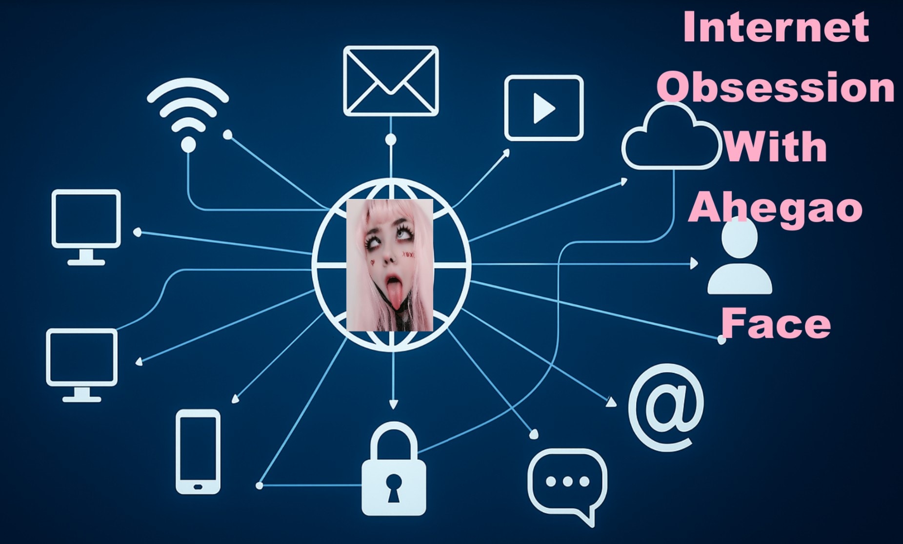 ahegao face on the internet
