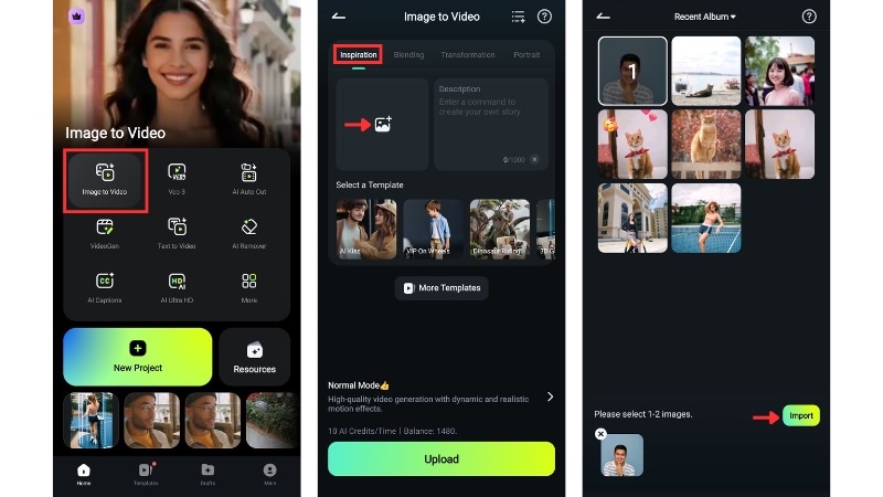 go to image to video tool