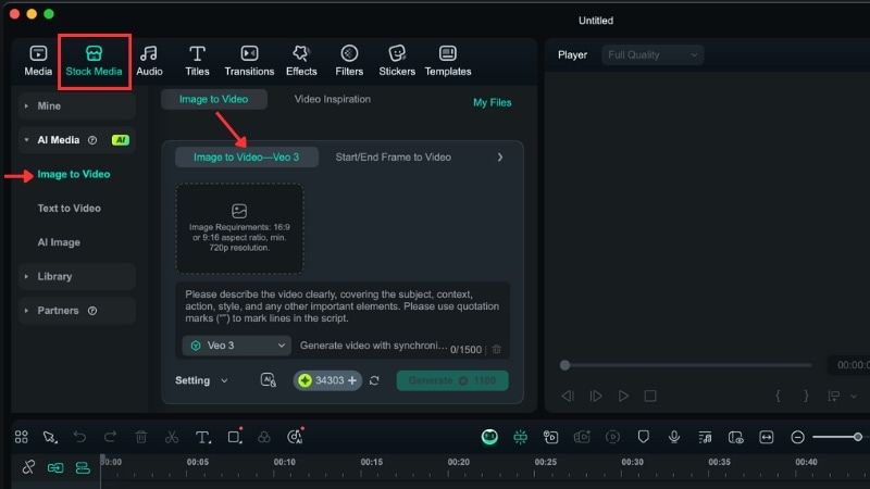 access the ai image to video