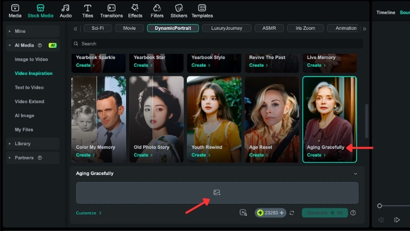 find the age filter in filmora