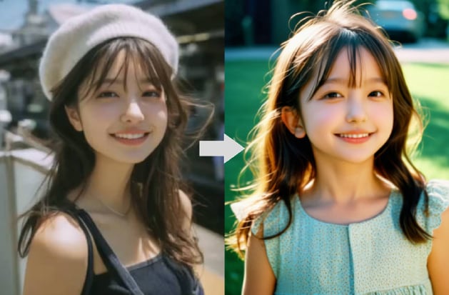 ai baby selfie filter effect for windows and mac