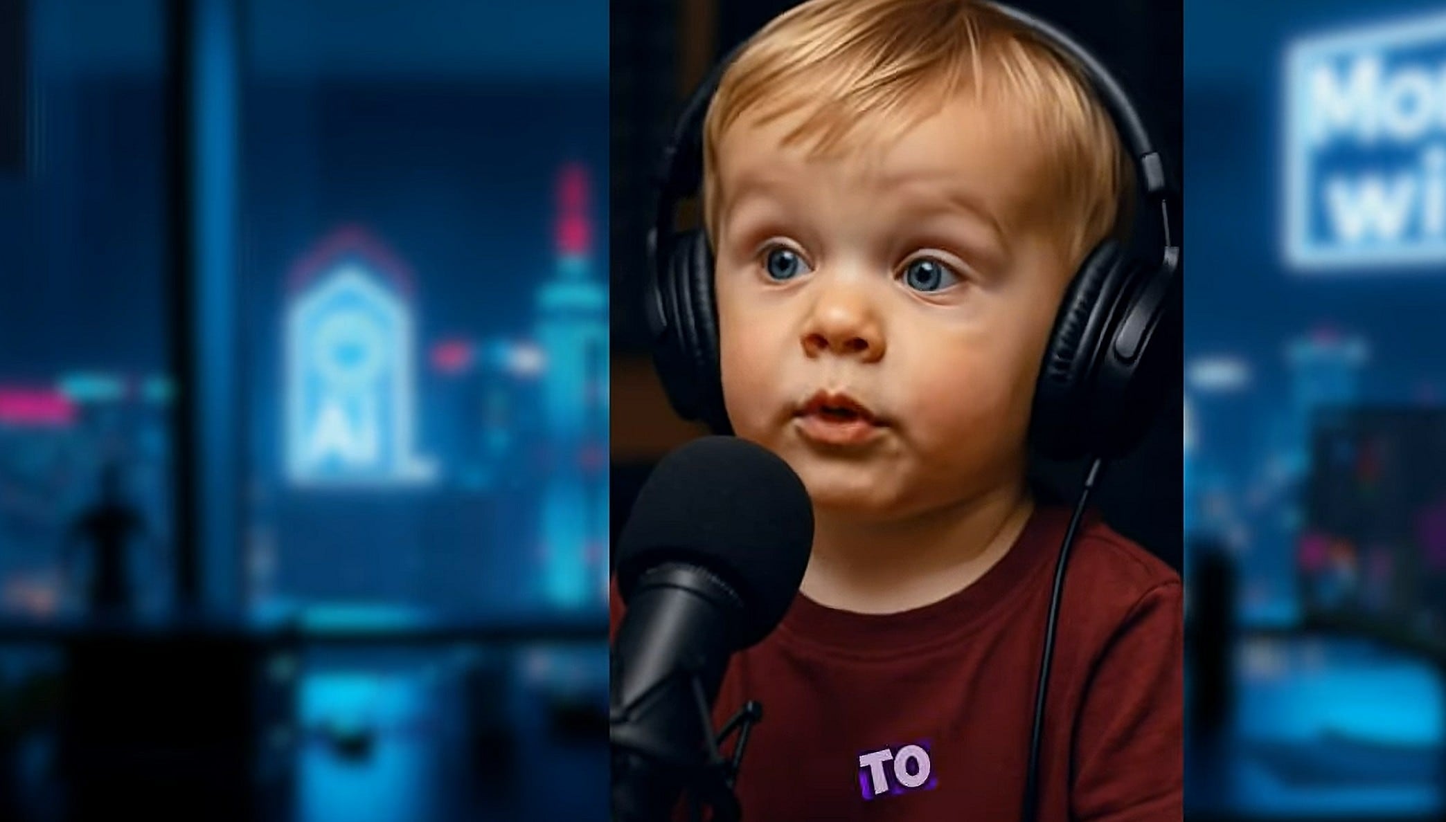 baby on podcast
