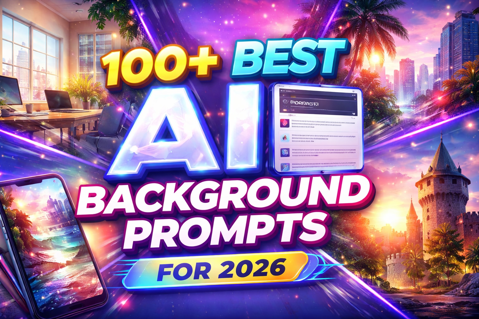 100 best ai background prompts