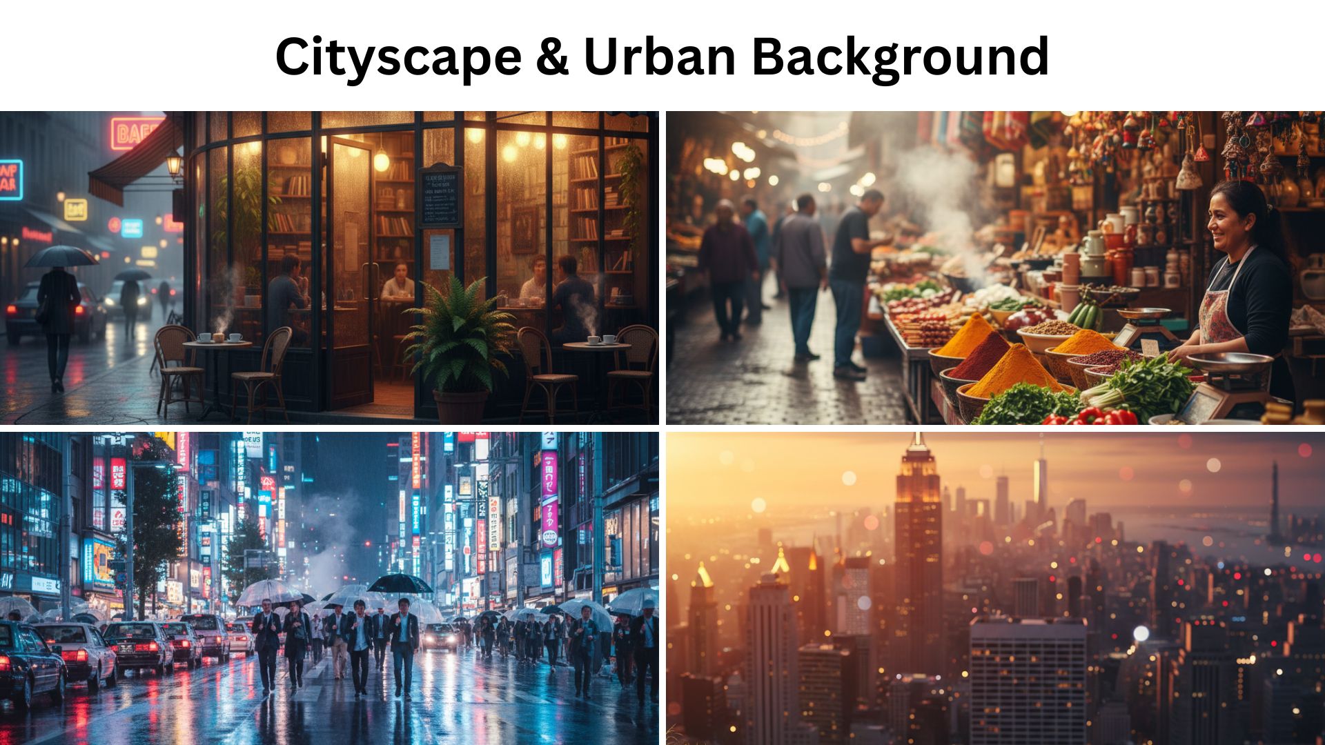 cityscape ai background prompts