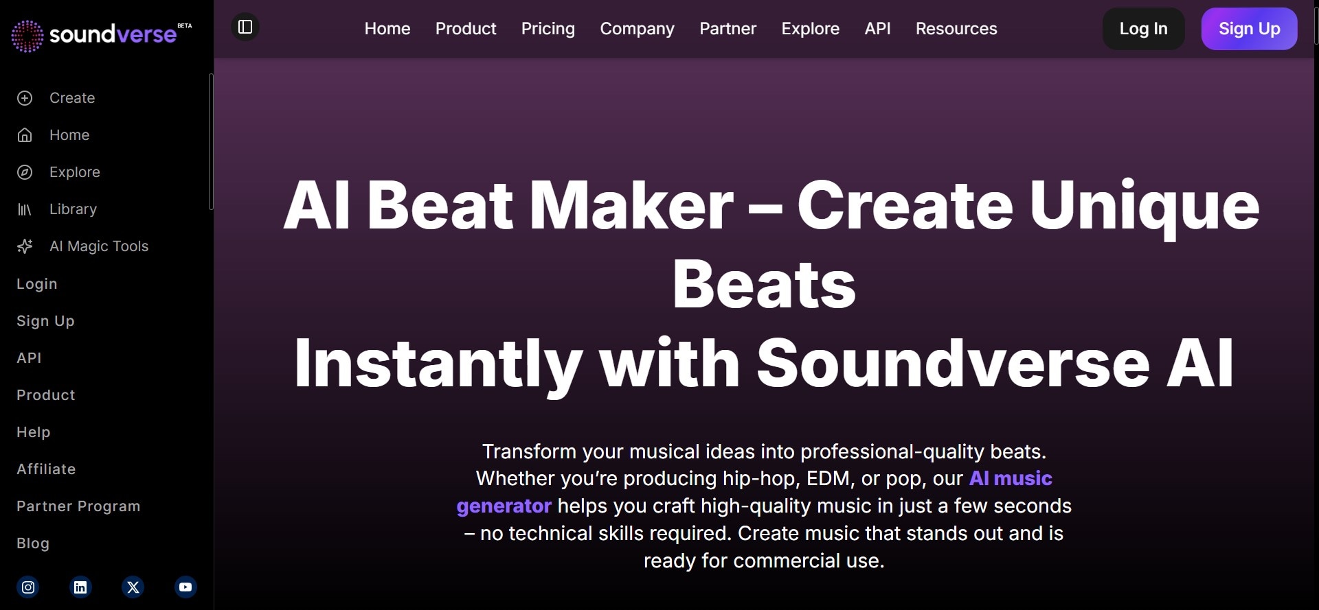 soundverse beat maker