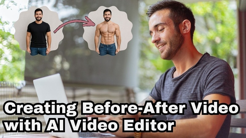 creating before and after ai video