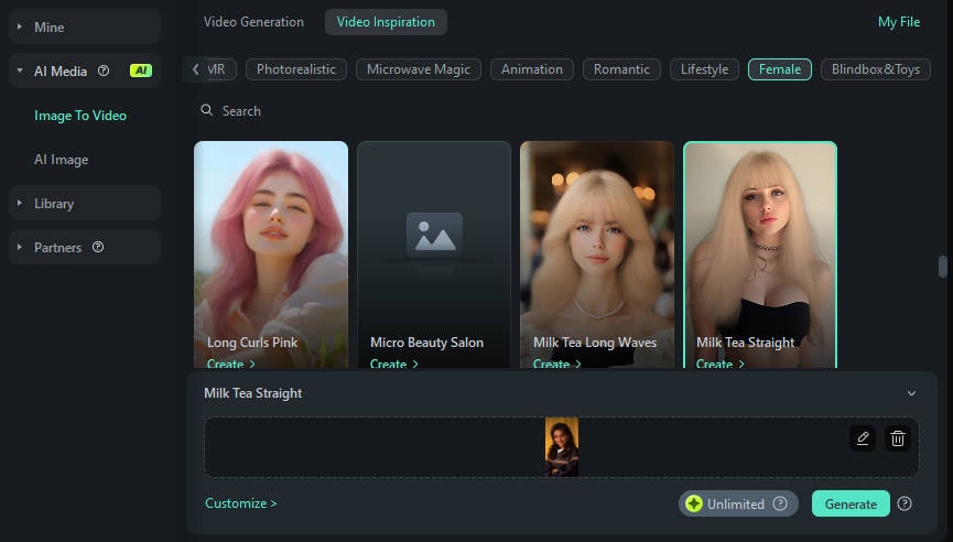 ai blonde filter