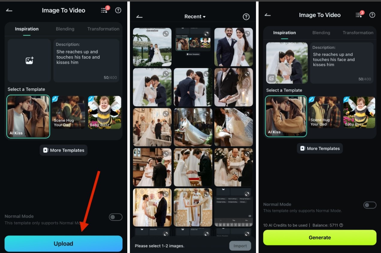 image to video template