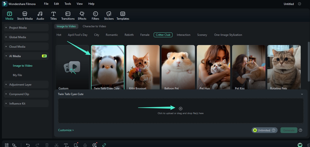 importing ai video to timeline
