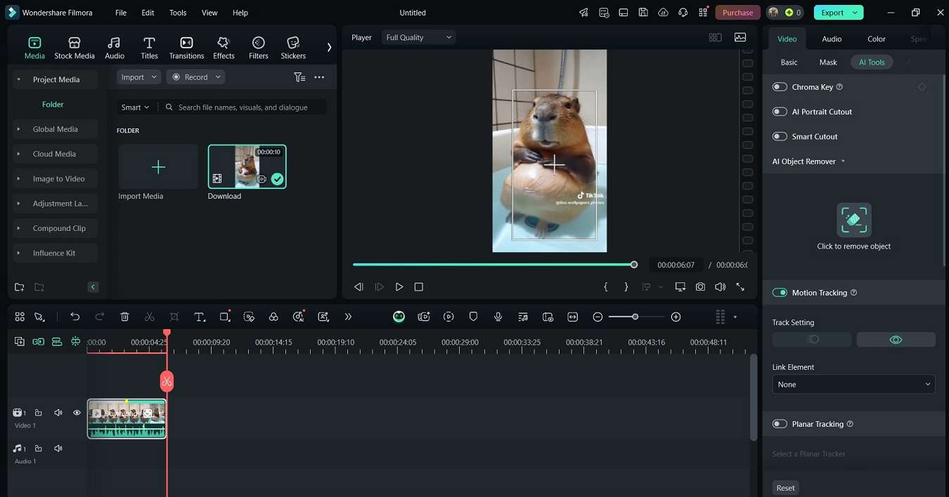 ai motion tracking feature