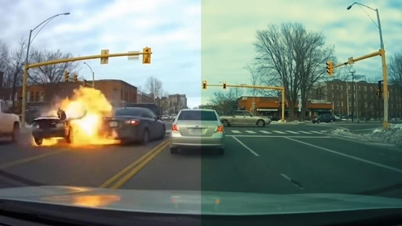 color grading for ai car crash