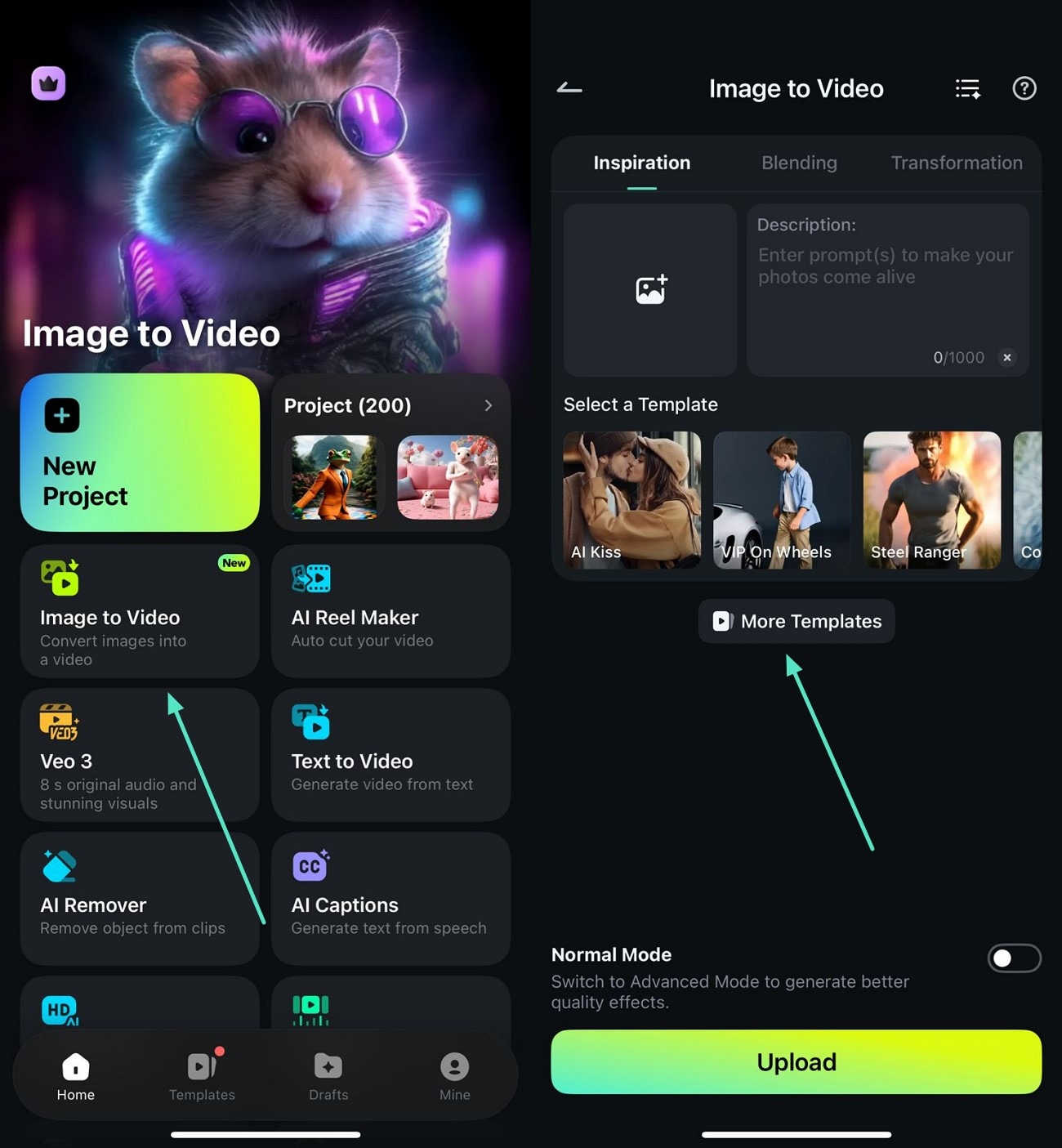 access image to video