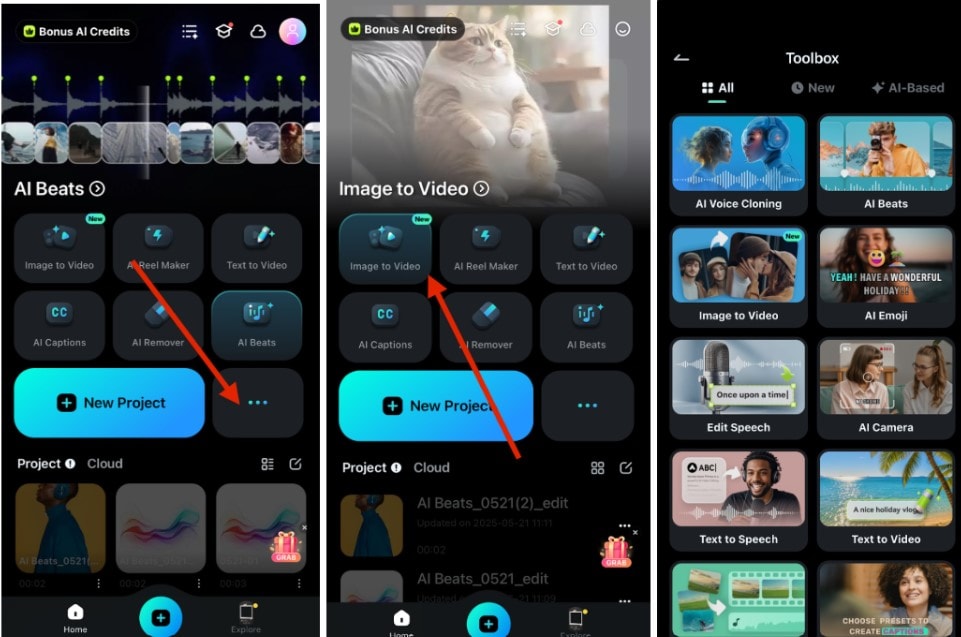accessing image to video