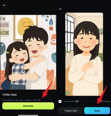 generate the animated chibi character