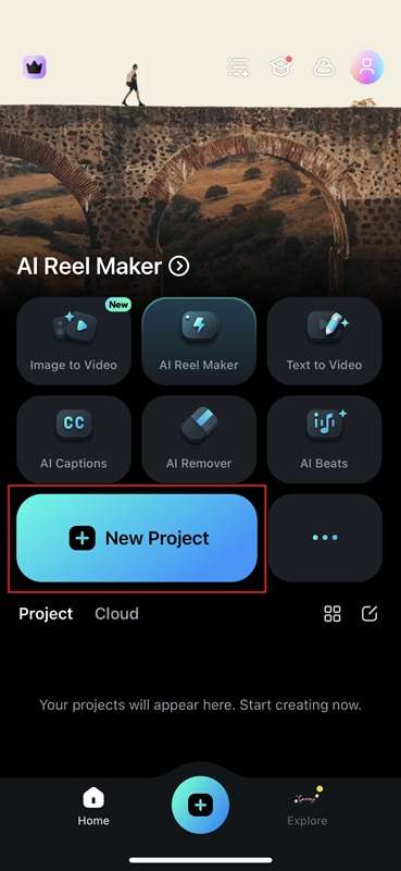select a new project