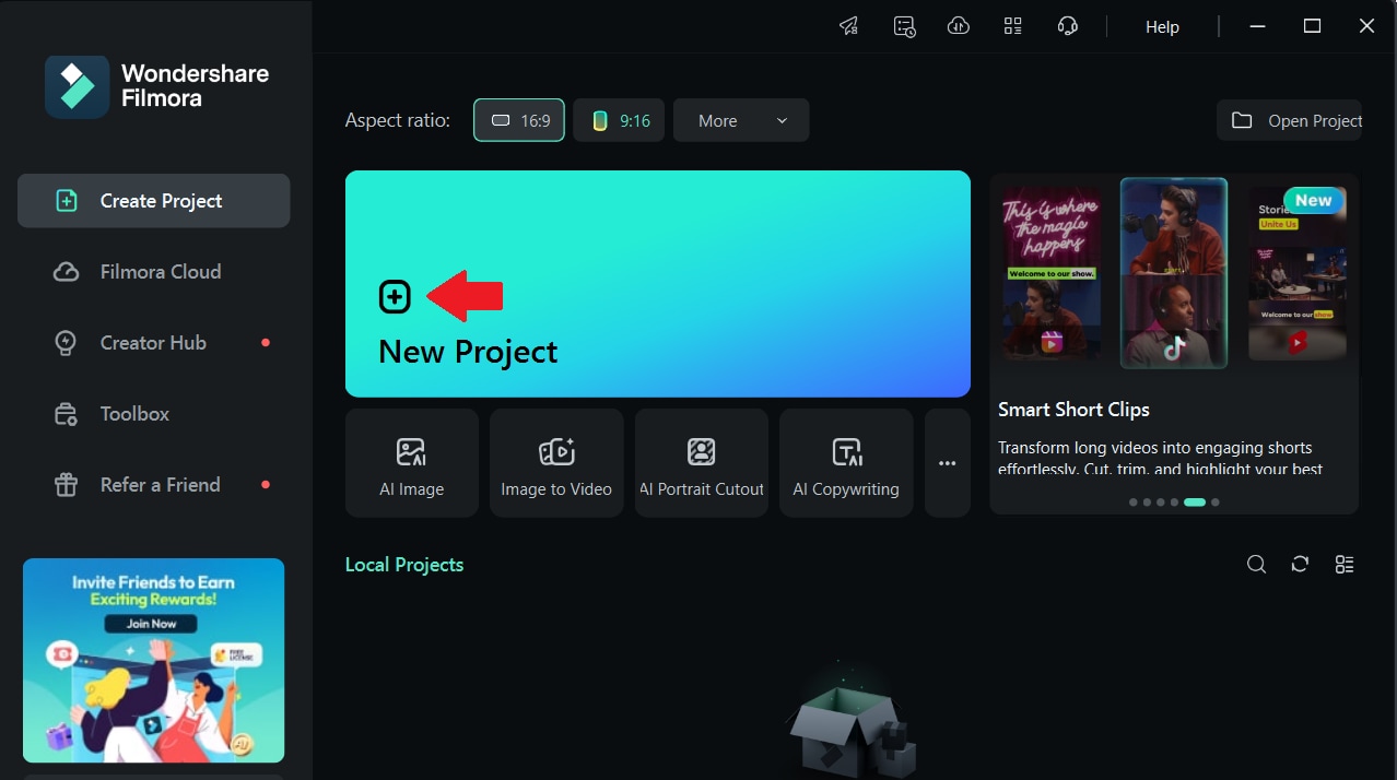 create a new project