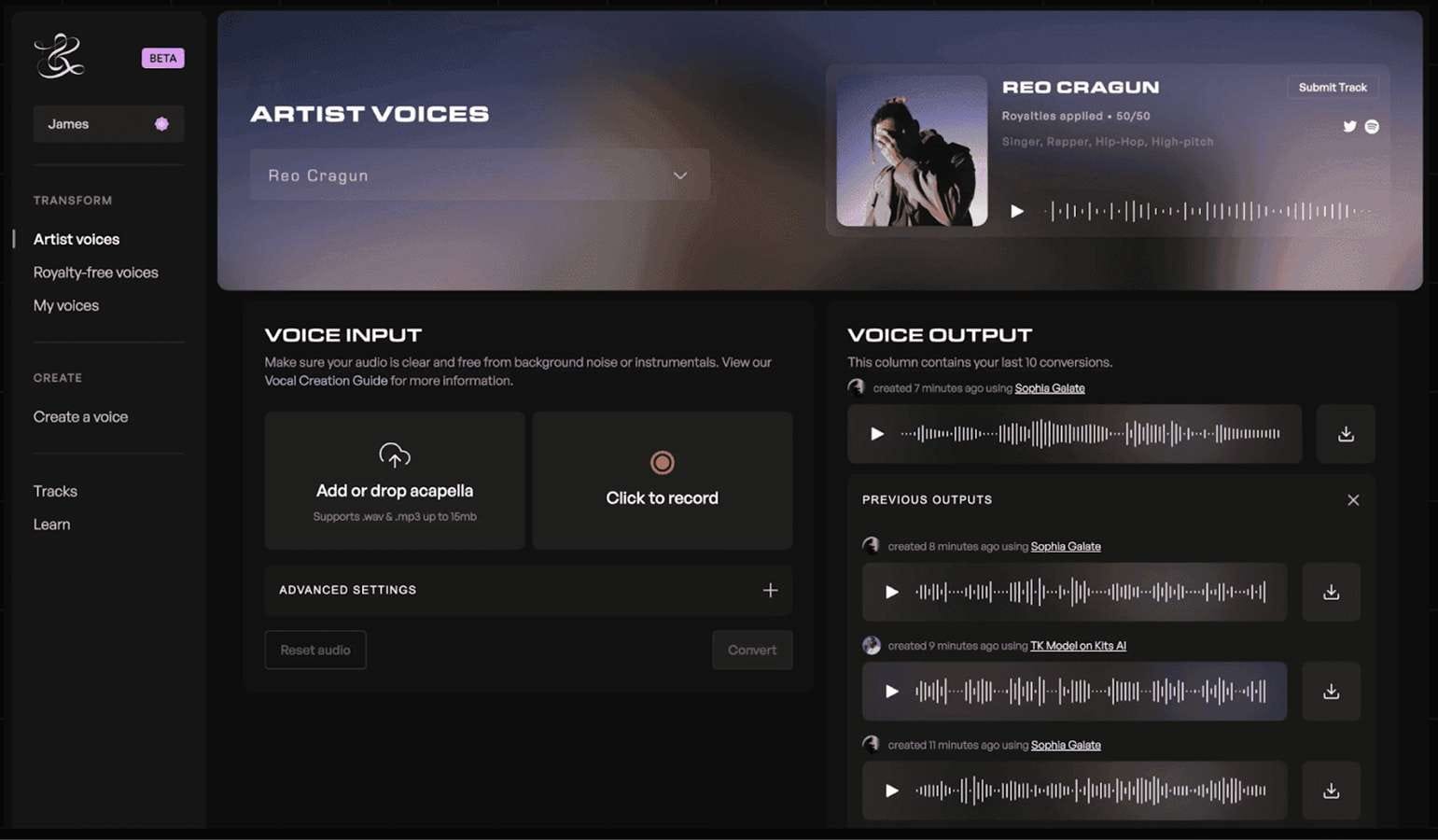 kits ai choir generator