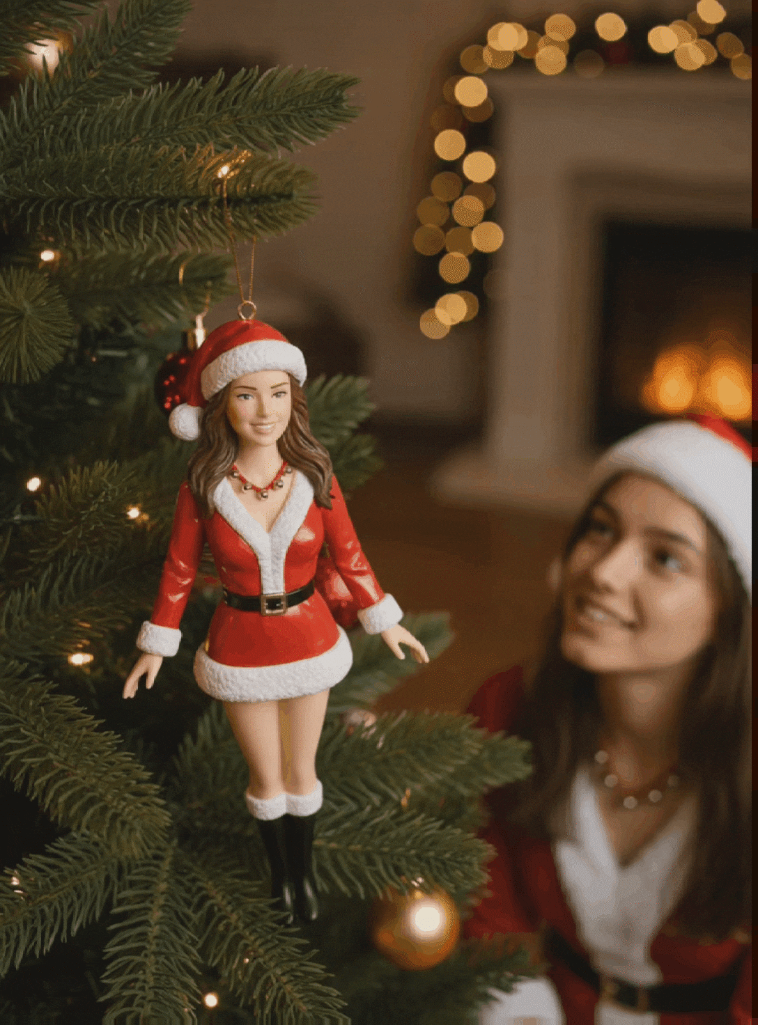 filmora ai christmas tree doll